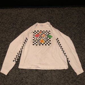 Checkered flower dgk long sleeve